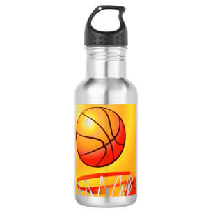 Garrafa de aço inoxidável de basquetebol