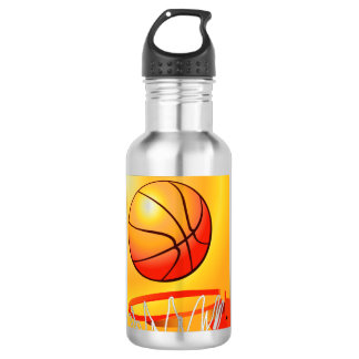 Garrafa de aço inoxidável de basquetebol