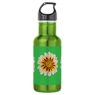 Garrafa de água com Flor Minimalista e Joaninha