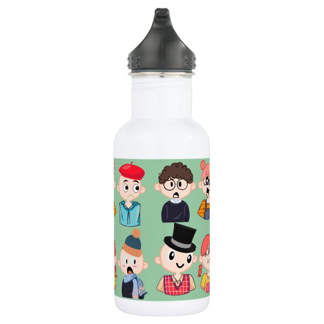 Garrafa de Água com Personagens de Desenho Animado (Direita)