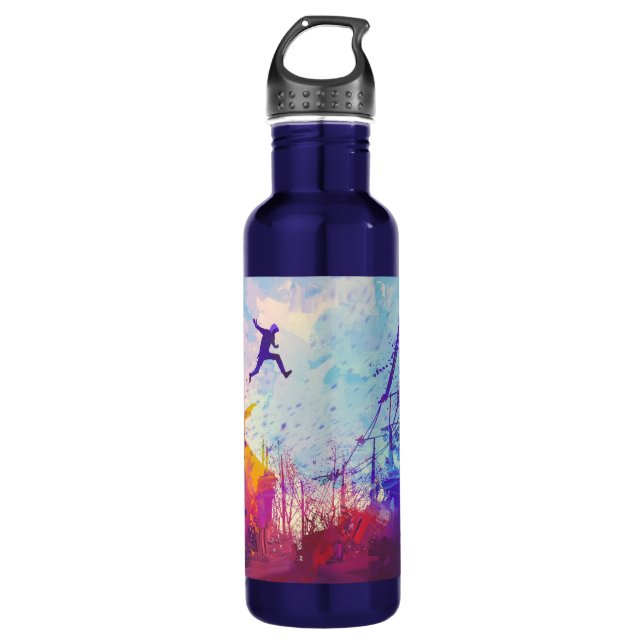 Garrafa de Água Corrente Livre Urbana Parkour (Frente)