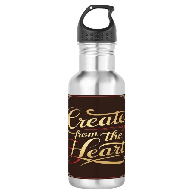 Garrafa de água Create From The Heart (Frente)