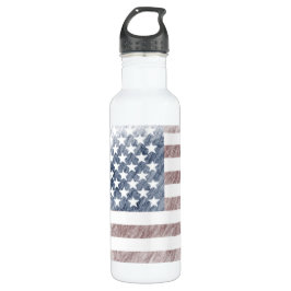 Garrafa de água da bandeira americana