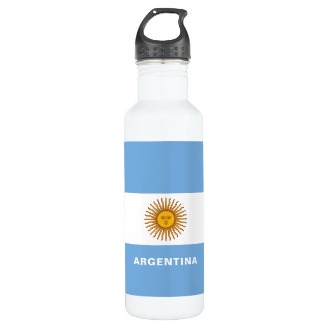 Garrafa de água da bandeira de Argentina (Frente)