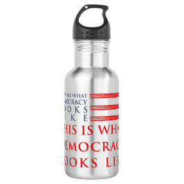 Garrafa de água da democracia