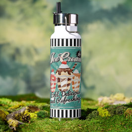 Garrafa de água da parte traseira do sorvete