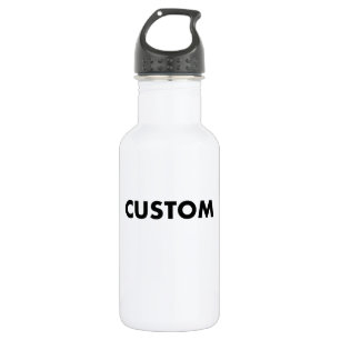 Garrafa de Água de Aço Inox Personalizada BRANCA e