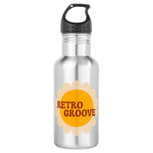 Garrafa de Água de Aço Inox Retro Groove