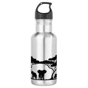 Garrafa de Água de Aço Inox Safari Africano com Vi