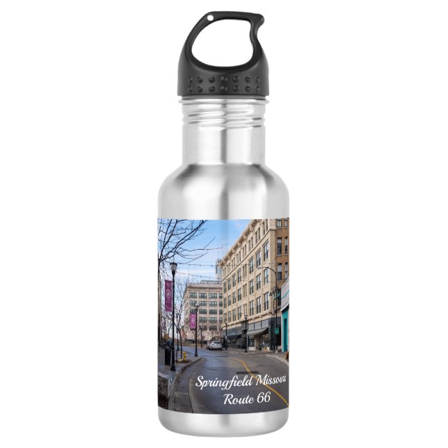 Garrafa de água de aço inoxidável centro Springfie (Frente)