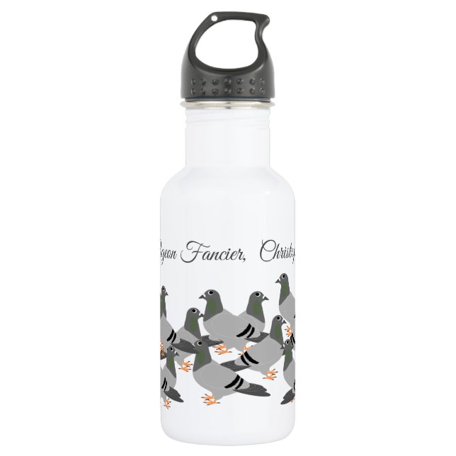 Garrafa de água de aço inoxidável com Design pombo (Frente)
