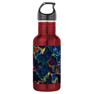 Garrafa de água de aço inoxidável com manchas d