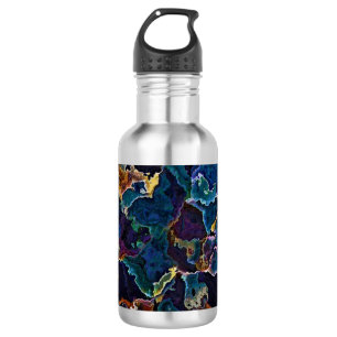 Garrafa de água de aço inoxidável com manchas d