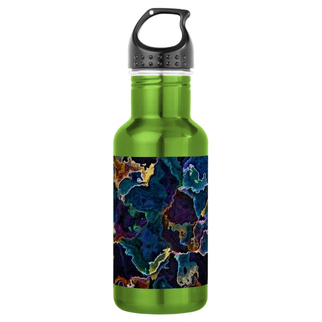 Garrafa de água de aço inoxidável com manchas de ó (Frente)