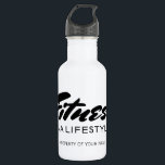 Garrafa de água de aço inoxidável para esporte de<br><div class="desc">Garrafa de Água de Aço Inoxidável para esporte de ginástica malhação. Frasco de bebida personalizado com citação motivacional. Legal ideia de presente de aniversário para amigos,  família,  fisiculturista,  treinador pessoal,  halterofilista,  entusiasta desportiva,  etc.</div>