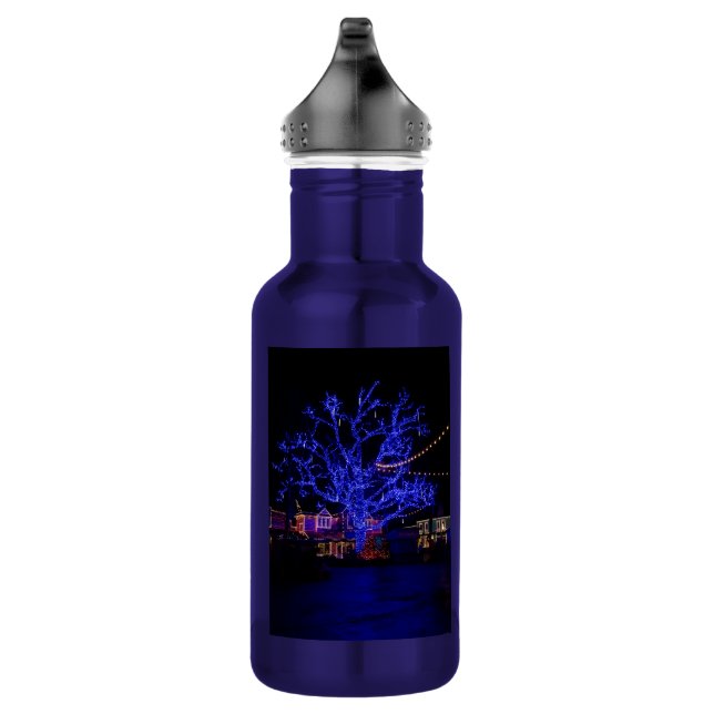 Garrafa de água de aço sem manchas da árvore azul (Direita)
