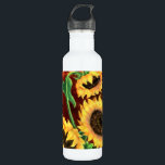 Garrafa de água de girassol<br><div class="desc">Belos Três Garrafas De Água,  Luminosas - Pintura MIGNADA</div>