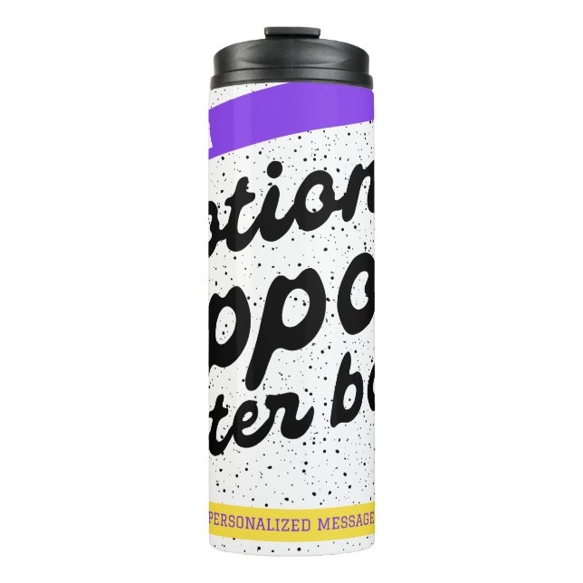 Garrafa de água de suporte emocional personalizado (Frente)