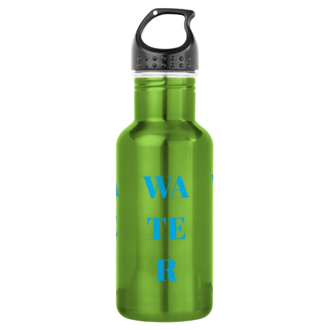 Garrafa de Água - Desenho WATER 2 (Frente)