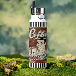 Garrafa De Água Do Café Retro