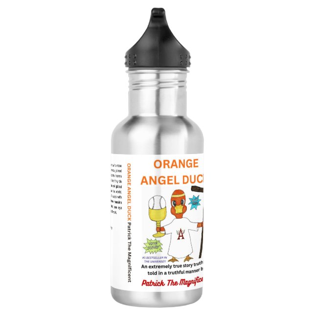 Garrafa de Água do Pato Anjo Laranja (Direita)