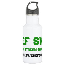 Garrafa de água dos ganhos do cozinheiro chefe