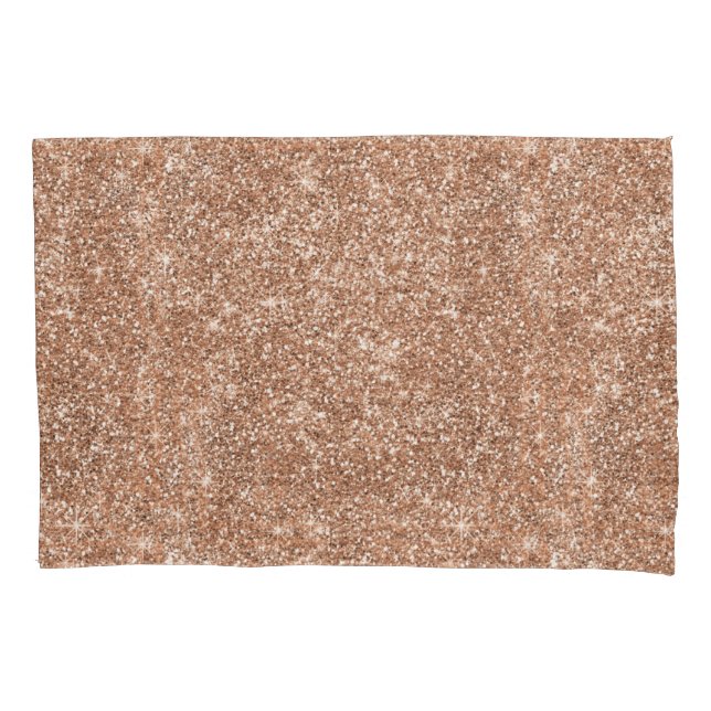 Garrafa de água Dourado cor-de-rosa do brilho (Frente)