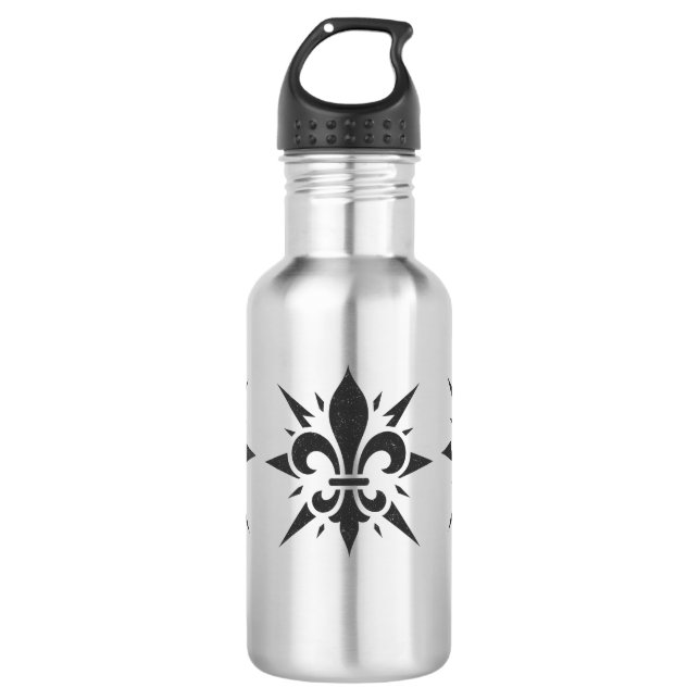Garrafa de água "Fleur-de-lis Estilizada" (Frente)