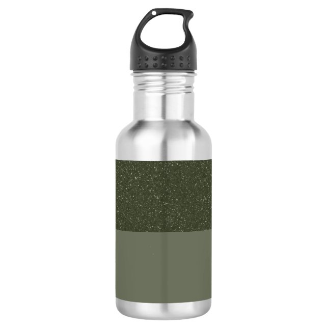 Garrafa de Água Fracionada Verde de Moss Texturiza (Frente)