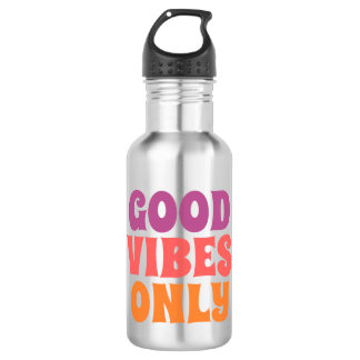 Garrafa de Água Good Vibes Only - Hidratação Motiv