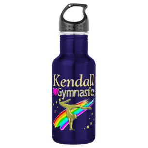 GARRAFA DE ÁGUA GORGEOSA PERSONALIZADA DOURADA GOR