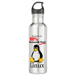 Garrafa de água inoxidável Linux - Microsoft Free