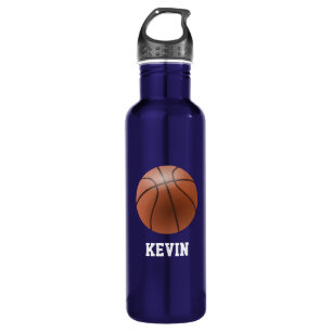 Garrafa de água isolada personalizada de basquete