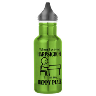 Garrafa de água para o local feliz do cravo