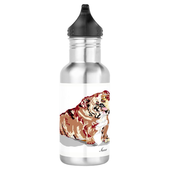 Garrafa de água personalizada (18 oz), Aço inoxidá (Direita)