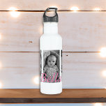 Garrafa de Água Personalizada, Adicione Suas Fotos<br><div class="desc">Bebê Bella Water Bottle. Basta adicionar o nome do seu bebê e a fotografia a esta garrafa de água na área de personalização.</div>