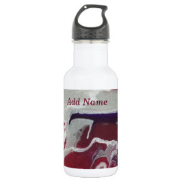 Garrafa de água personalizada, cor-de-rosa, Abstra