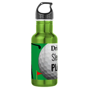 Garrafa de água personalizada costume do golfe