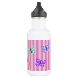 Garrafa de água personalizada da borboleta