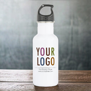 Garrafa de água personalizada de 18 oz com logoti