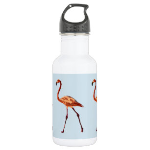 Garrafa de Água Personalizada Flamingos Rosa