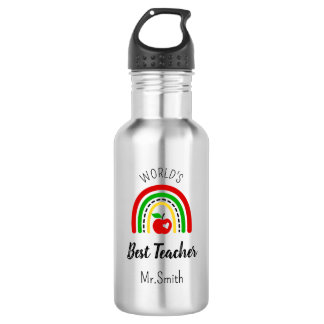 Garrafa de Água Personalizada Melhor Professor do