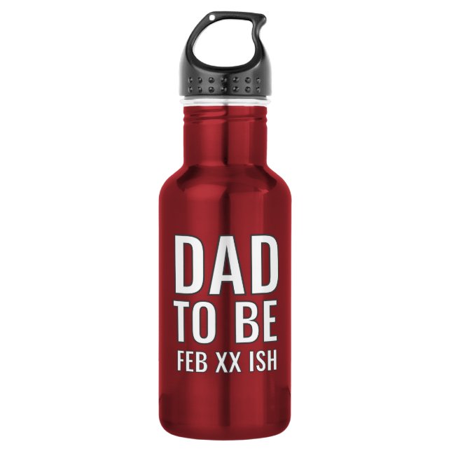 Garrafa de Água Personalizada para Futuro Pai com  (Frente)