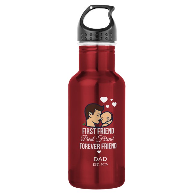 Garrafa de água personalizada para o Papai (Frente)