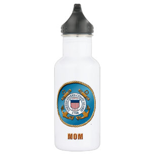 Garrafa de água personalizada USCG Mãe (18 oz)