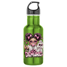 Garrafa de Água So Demure™ Pink Glam Girl Bubblegu