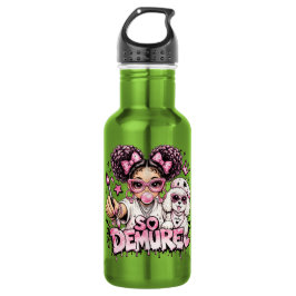 Garrafa de Água So Demure™ Pink Glam Girl Bubblegu