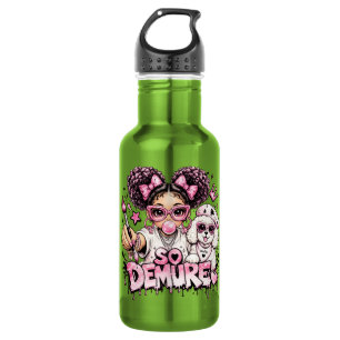 Garrafa de Água So Demure™ Pink Glam Girl Bubblegu