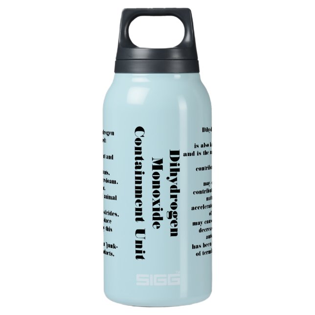Garrafa De Água Térmica Monóxido de hidrogênio (Frente)