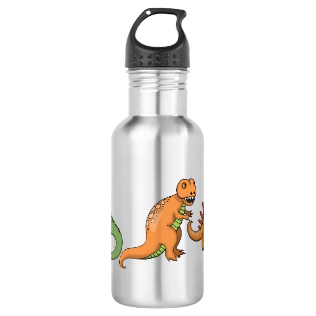 Garrafa de Água Três Dinossauros Kids (Frente)